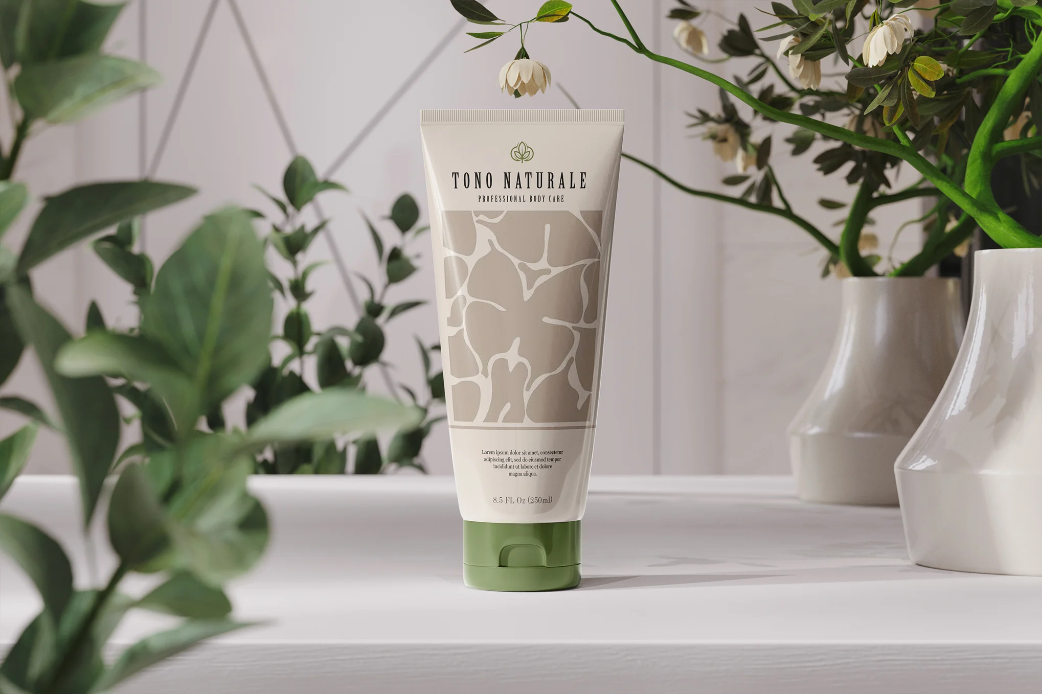 Natural cosmetic tube